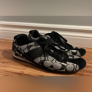 Coach Monogram Black and Gray Sneakers